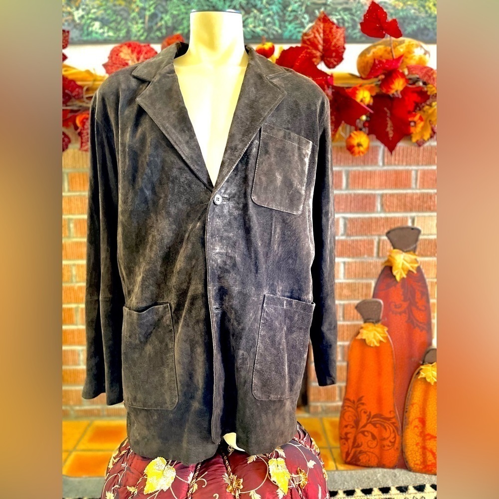 VINTAGE SUEDE JACKET WITH SILK LINING - Picture 5 of 10
